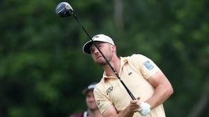 Sam Burns Leads US Open At Oakmont As Weather Delays Play